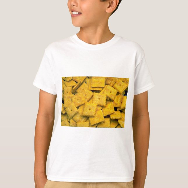 Camiseta Biscoitos saborosos do queijo (Frente)