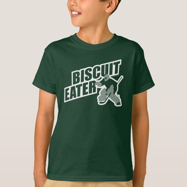 Camiseta Biscuit Eater (goleiro de hóquei) (Frente)