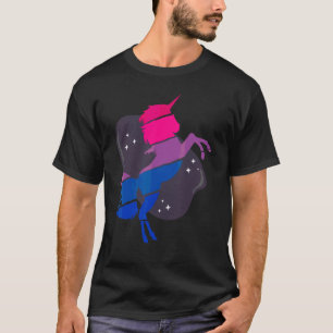 Camiseta Bisexual Bi Pride Flag Unicorn