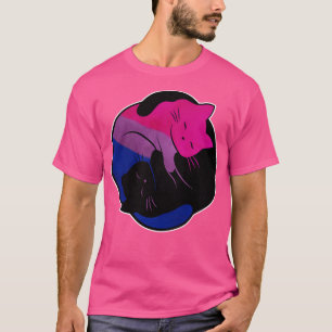 Camiseta Bisexual Eternal Yin Yang Cat
