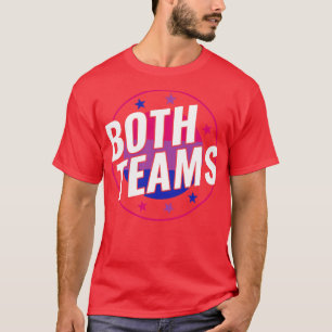 Camiseta Bisexual Funny Bi Ambos Equipes LGBT
