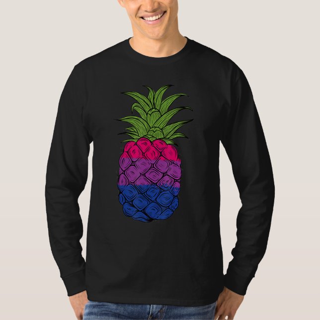 Camiseta Bisexual Pineapple Bi Pride LGBTQ Pineapple Pride (Frente)