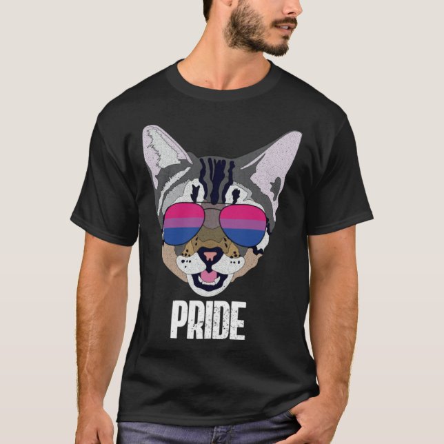 Camiseta Bisexual Pride  Cat Bi Pride (Frente)