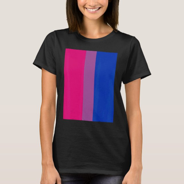 Camiseta Bisexual Pride Flag Rotated  For Bi People Who Lik (Frente)