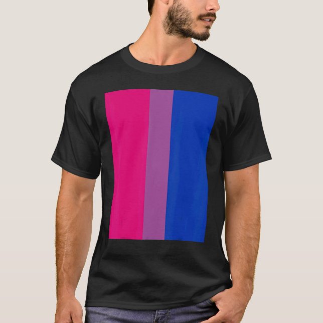 Camiseta Bisexual Pride Flag Rotated  For Bi People Who Lik (Frente)