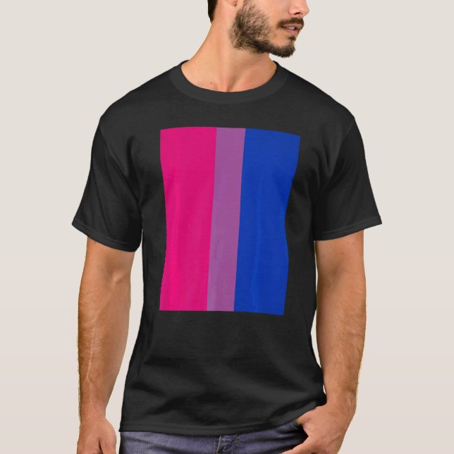 Camiseta Bisexual Pride Flag Rotated For Bi People Who Like (Frente)