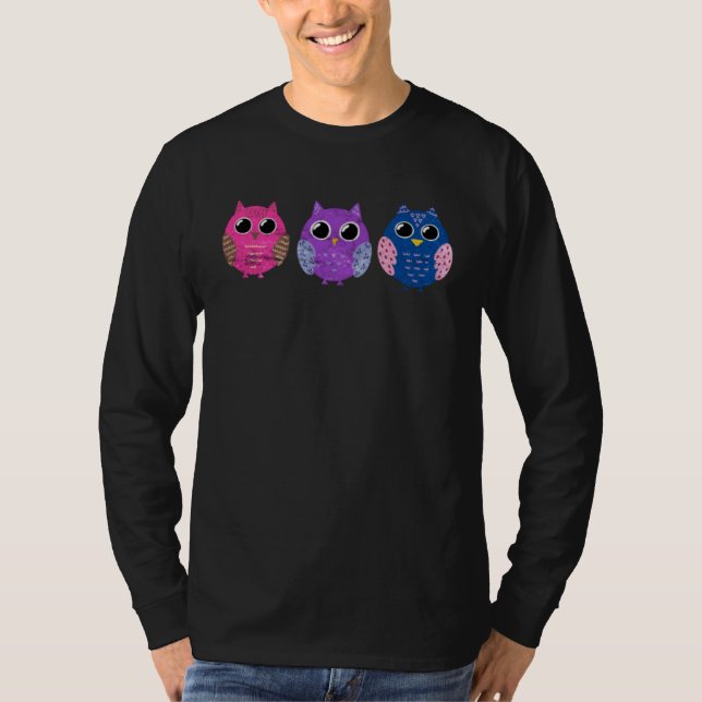 Camiseta Bisexual Pride Owl Bi LGBTQ  1 (Frente)