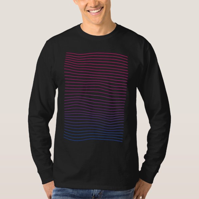 Camiseta Bisexual Pride   Subtle Bisexual Abstract Bi Pride (Frente)