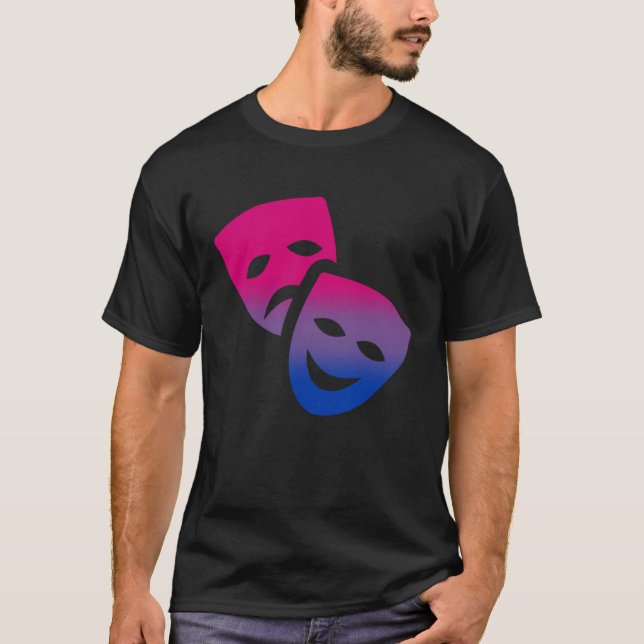 Camiseta Bisexual Subtle Bi Pride LGBTQ Theatre Theater and (Frente)