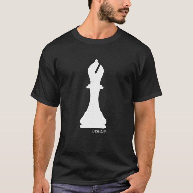 Camiseta Bishop Chess Piece Halloween Costume Chess Club (Frente)