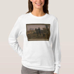 Camiseta Bismarck a cavalo com cão