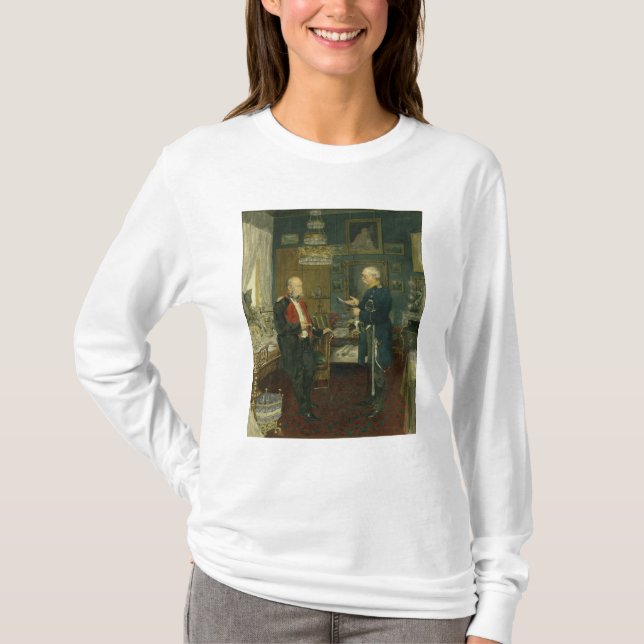 Camiseta Bismarck com imperador Wilhelm mim (Frente)