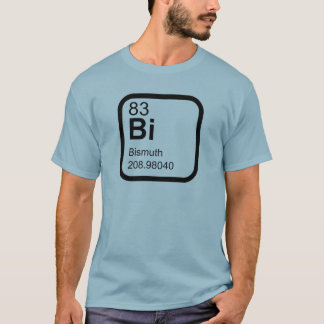 Camiseta Bismuto - design Periódico de Mesas
