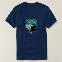 Camiseta Bison - American Buffalo Aqua Blue