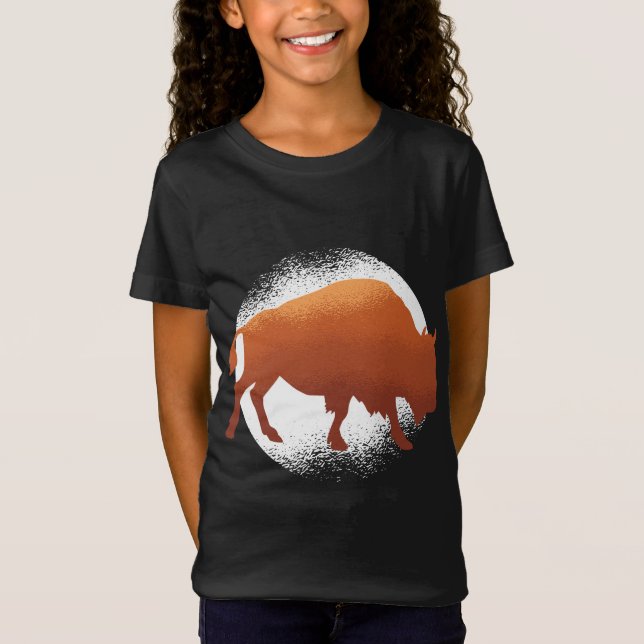 Camiseta Bison American National Mammal Buffalo (Frente)
