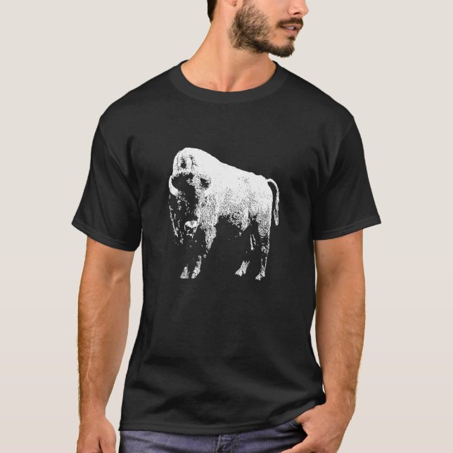 Camiseta Bison Animal Wildlife  American Bison (Frente)