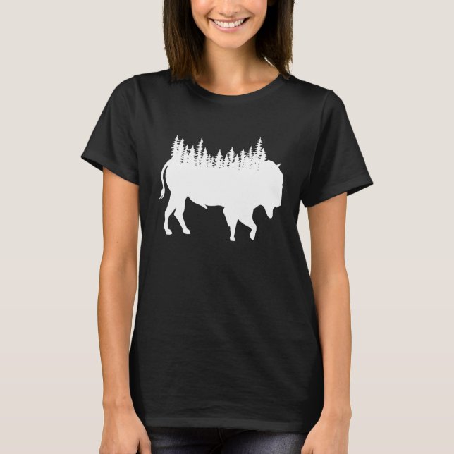 Camiseta Bison Buffalo Buffalo National Park Natural Americ (Frente)