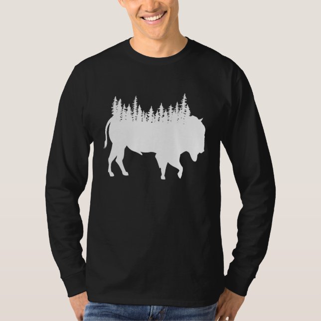 Camiseta Bison Buffalo Buffalo National Park Natural Americ (Frente)