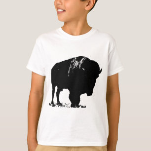 Camiseta Bison Buffalo, Pop de Arte Negra