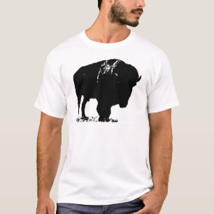 Camiseta Bison Buffalo, Pop de Arte Negra
