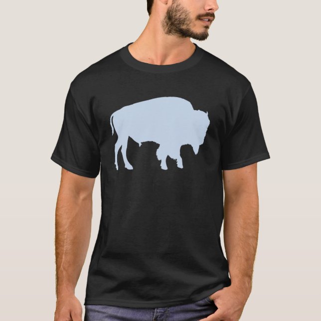 Camiseta Bison Buffalo, Retro Americano (Frente)