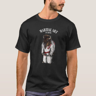 Camiseta Bison Bull Judo Karate Master em White Judogi