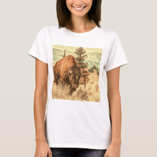 Camiseta Bison da Floresta Selvagem