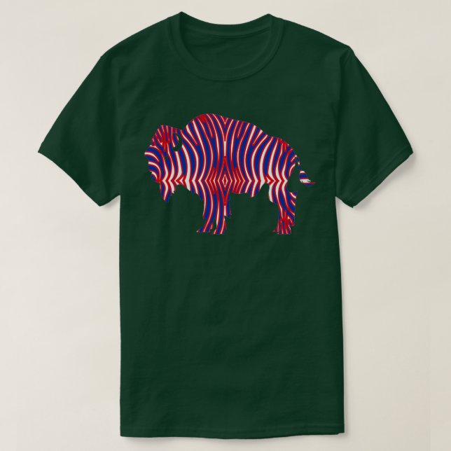 Camiseta Bison de Nova Iorque, Buffalo (Frente do Design)