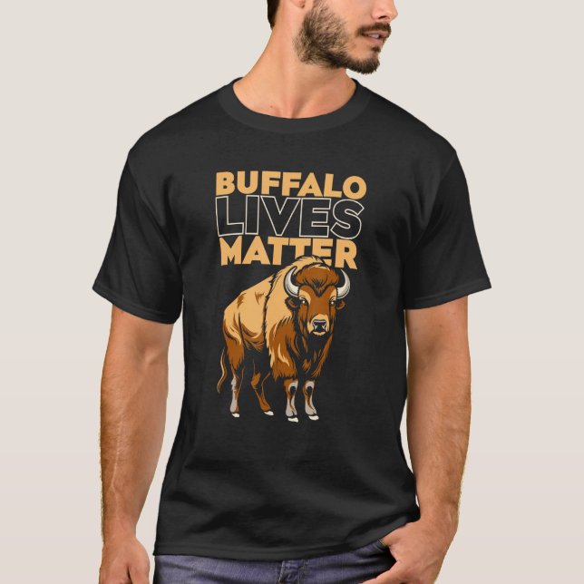 Camiseta Bison Life  Animal Wildlife American Bison (Frente)