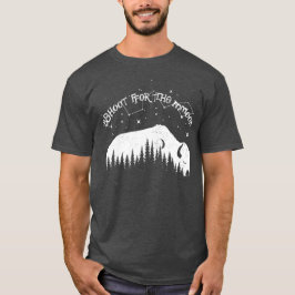 Camiseta Bison Moon Wood Stars Sonha Grande Viagem