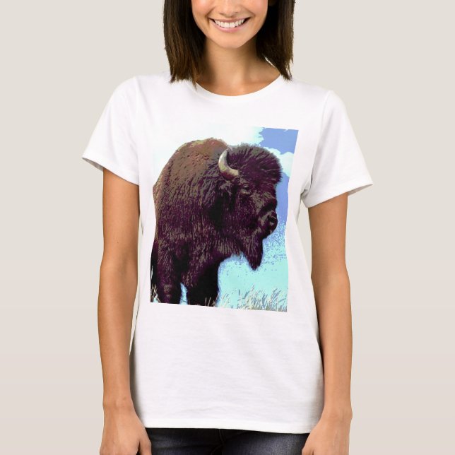Camiseta Bison Pop Art (Frente)