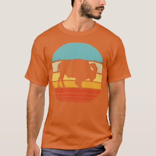 Camiseta Bison Retro Sunset Vintage 60s 70s  for Men Women 