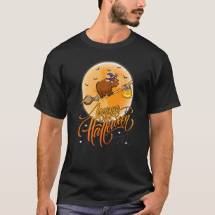 Camiseta Bison Ride Witgun Shotgun Vintage Moon Bison Hallo