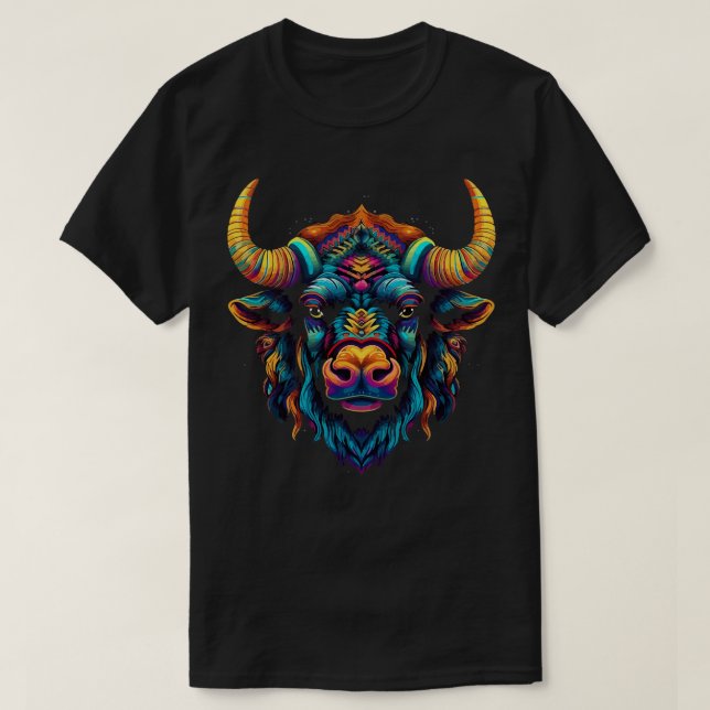 Camiseta Bison Smiling (Frente do Design)