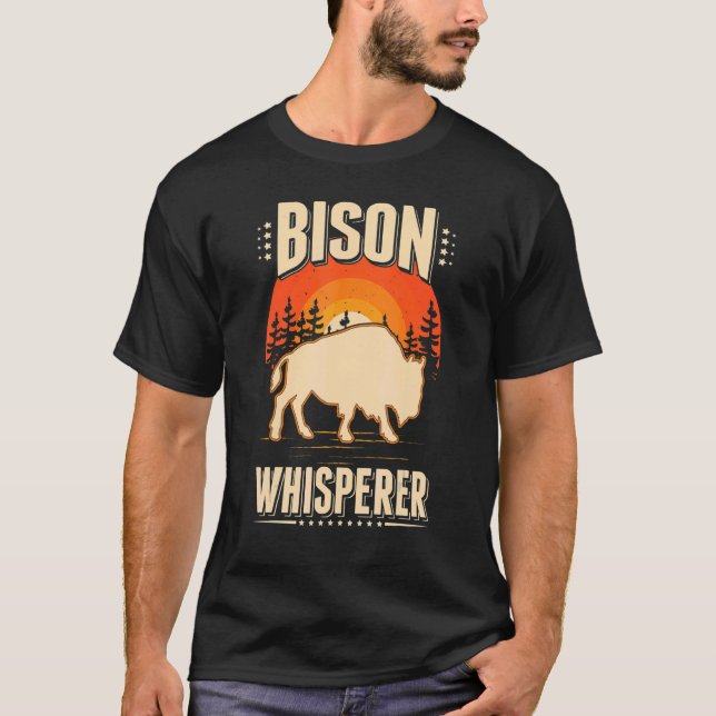 Camiseta Bison Whisperer Buffalo Whisperer (Frente)