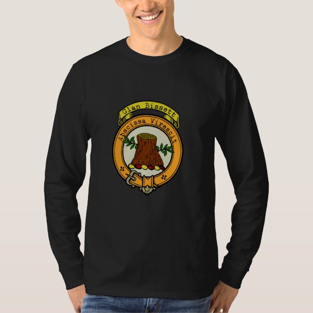 Camiseta Bissett Clan Scottish Crest (Frente)