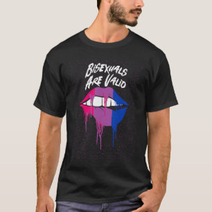 Camiseta Bissexuais São Citações Positivas Válidas Bi Bi Pr