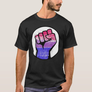 Camiseta Bissexual de Punho de Orgulho