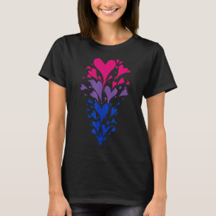 Camiseta Bissexualidade Cardíaca Bissexual Bi Sinalizador L