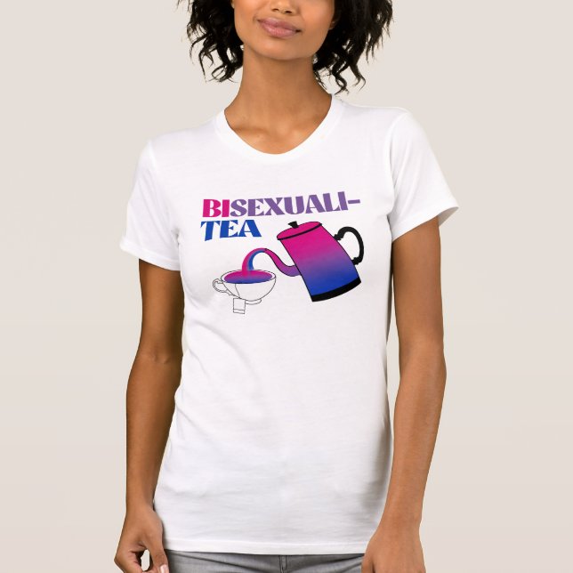 Camiseta Bissexualidade Chá Bissexual (Frente)