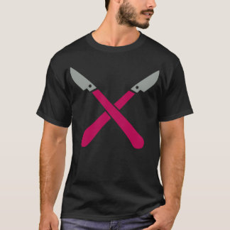 Camiseta bisturi medicina ferramenta lanceta faca presente