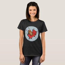 Camiseta Bitcoin à lua