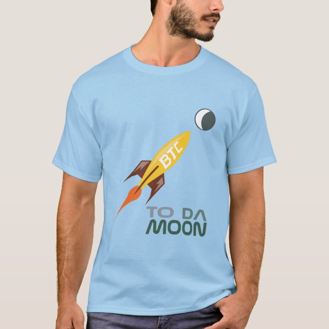 Camiseta Bitcoin: à lua da Dinamarca (Frente)
