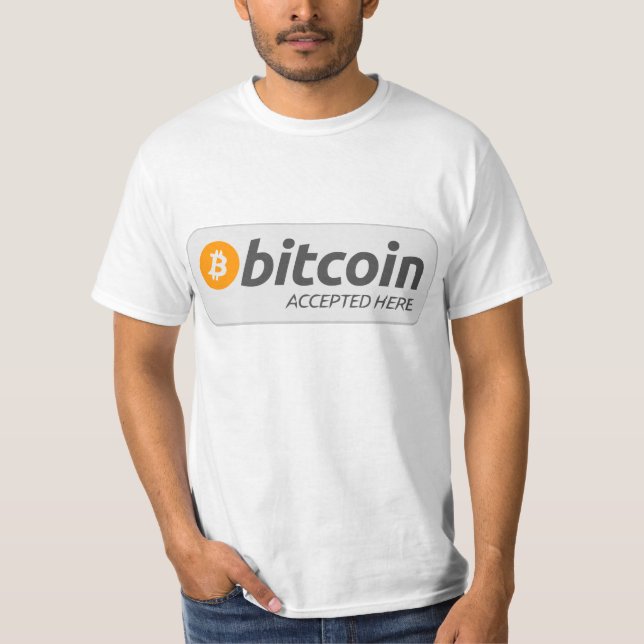 Camiseta Bitcoin Accept Here (Frente)