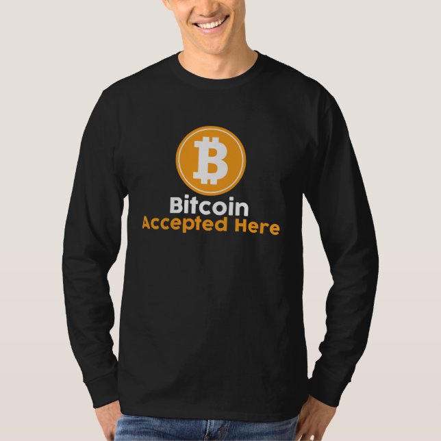 Camiseta Bitcoin Accepted Here (Frente)