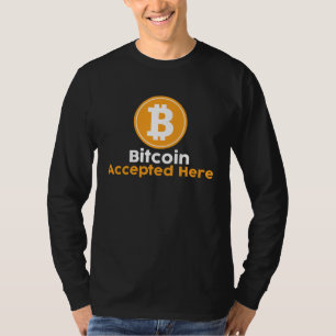 Camiseta Bitcoin Aceito Aqui