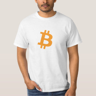 Camiseta Bitcoin B alaranjado (camisa do LQ)