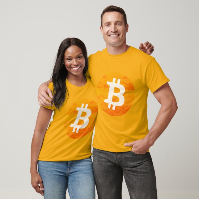 Camiseta Bitcoin Big ₿ (Style: 2) (Unissex)