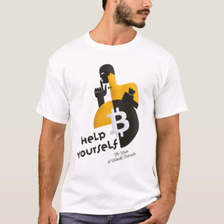 Camiseta Bitcoin Blockchain help yourself Shirt yellow
