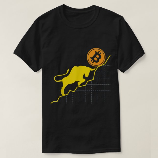 Camiseta Bitcoin Bull Market Design (Frente do Design)